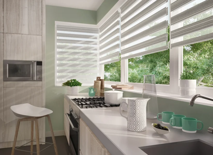 9-Double Roller Blinds Full Room Photo kitchen